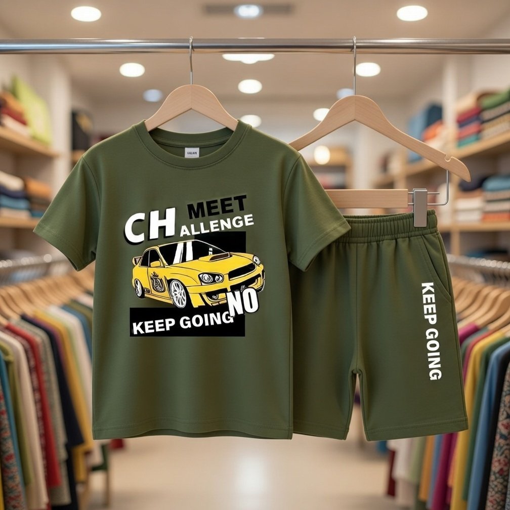 Ultra-Soft 100% Pure Cotton Kids T-Shirt Set – Breathable & Cozy for Everyday Play