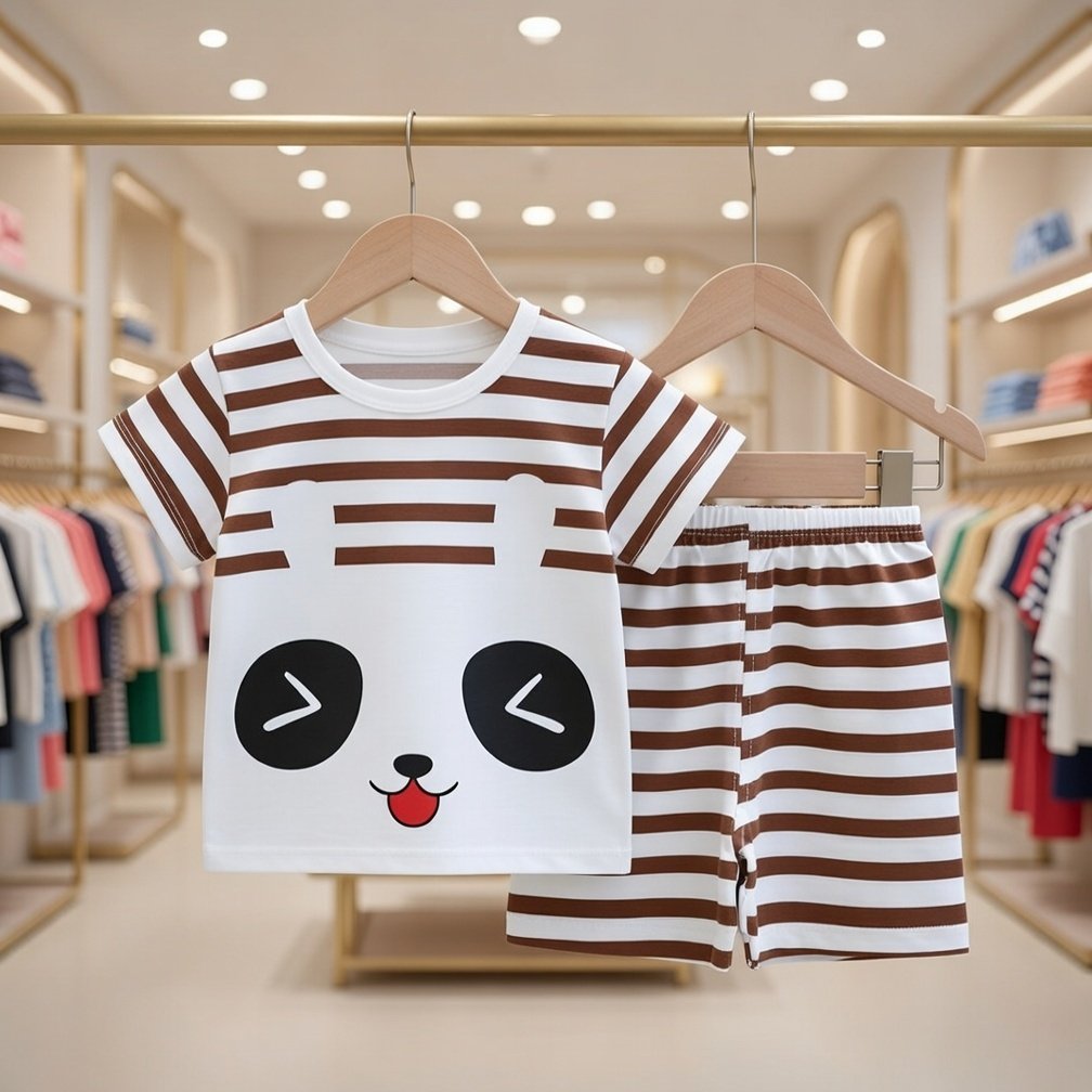 Ultra-Soft 100% Pure Cotton Kids T-Shirt Set – Breathable & Cozy for Everyday Play