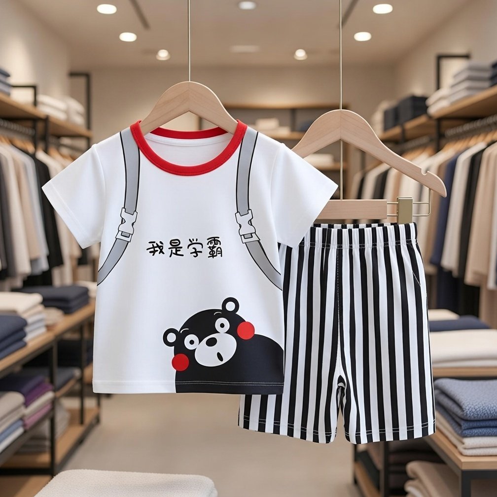 Ultra-Soft 100% Pure Cotton Kids T-Shirt Set – Breathable & Cozy for Everyday Play