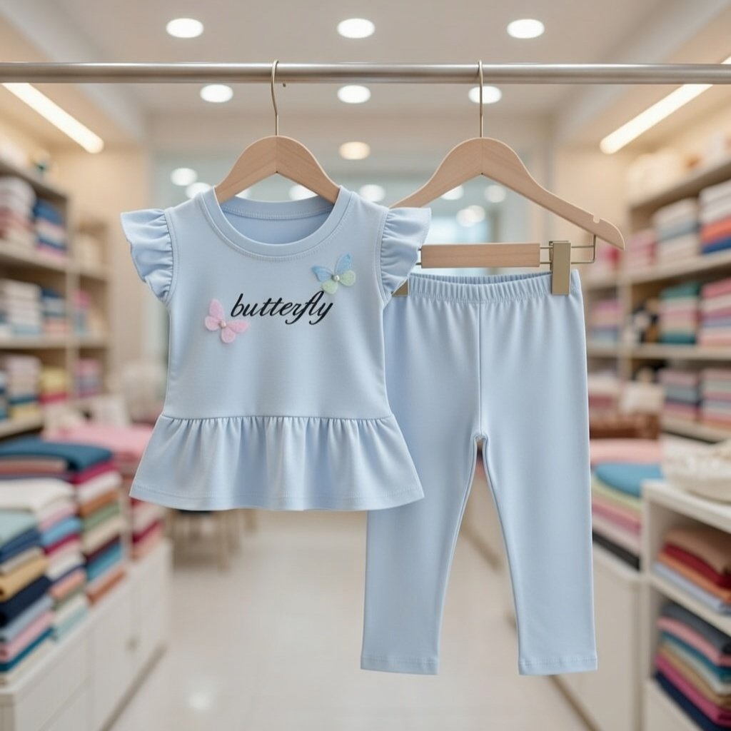 Ultra-Soft 100% Pure Cotton Kids T-Shirt Set – Breathable & Cozy for Everyday Play