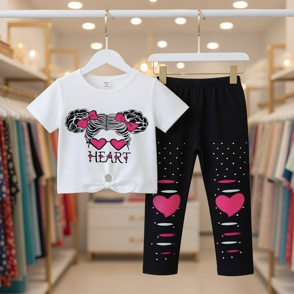 Ultra-Soft 100% Pure Cotton Kids T-Shirt Set – Breathable & Cozy for Everyday Play