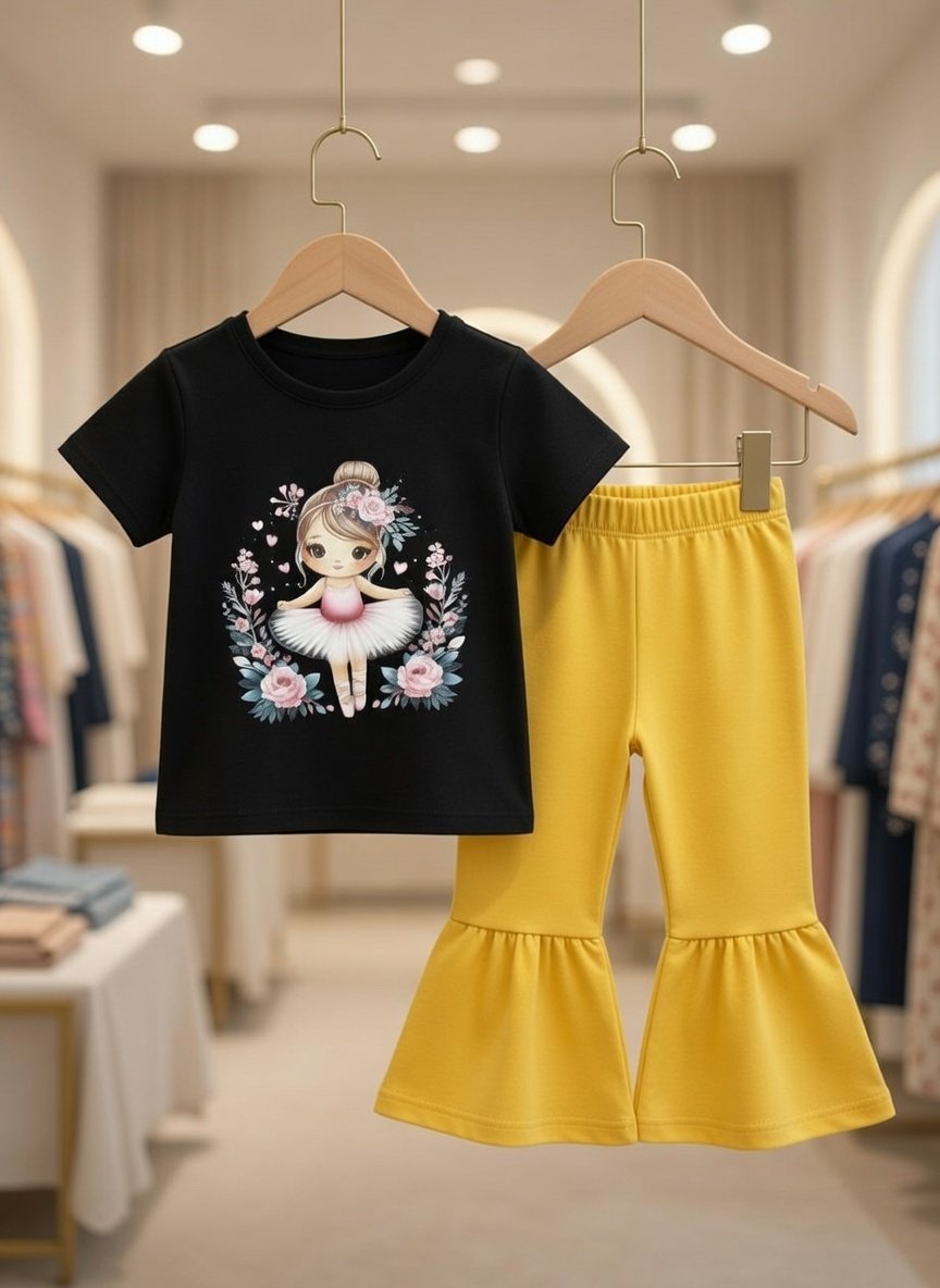 Ultra-Soft 100% Pure Cotton Kids T-Shirt Set – Breathable & Cozy for Everyday Play