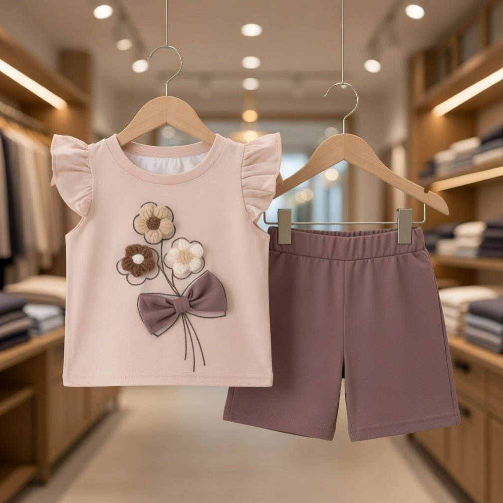 Ultra-Soft 100% Pure Cotton Kids T-Shirt Set – Breathable & Cozy for Everyday Play