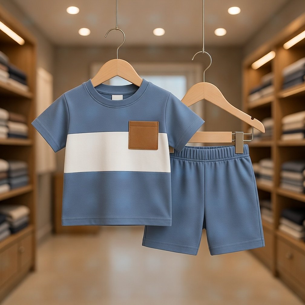 Ultra-Soft 100% Pure Cotton Kids T-Shirt Set – Breathable & Cozy for Everyday Play