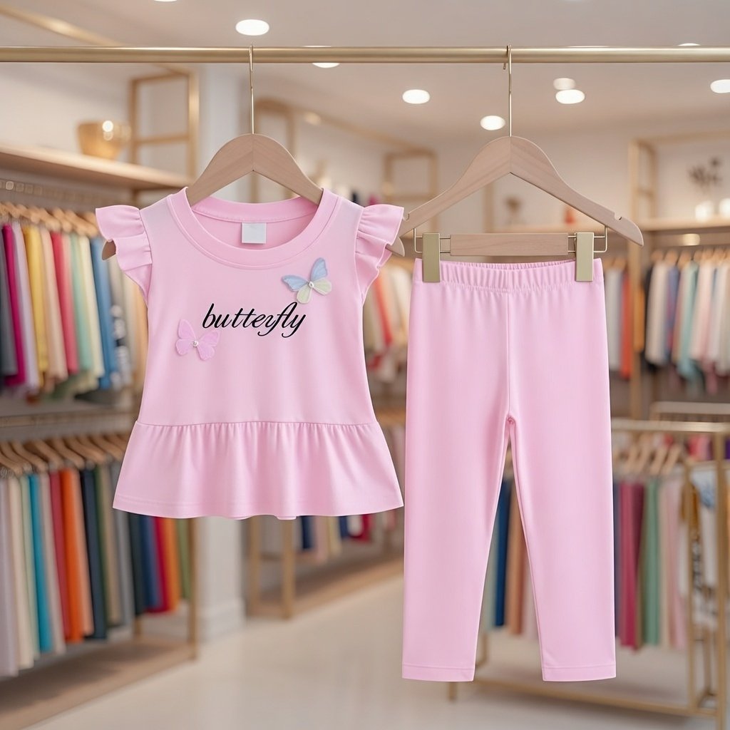 Ultra-Soft 100% Pure Cotton Kids T-Shirt Set – Breathable & Cozy for Everyday Play