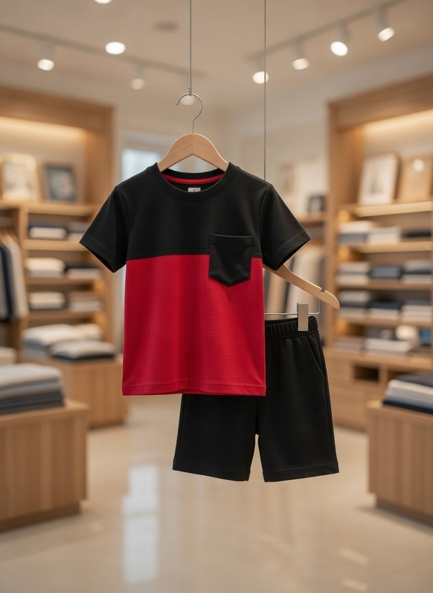 Ultra-Soft 100% Pure Cotton Kids T-Shirt Set – Breathable & Cozy for Everyday Play