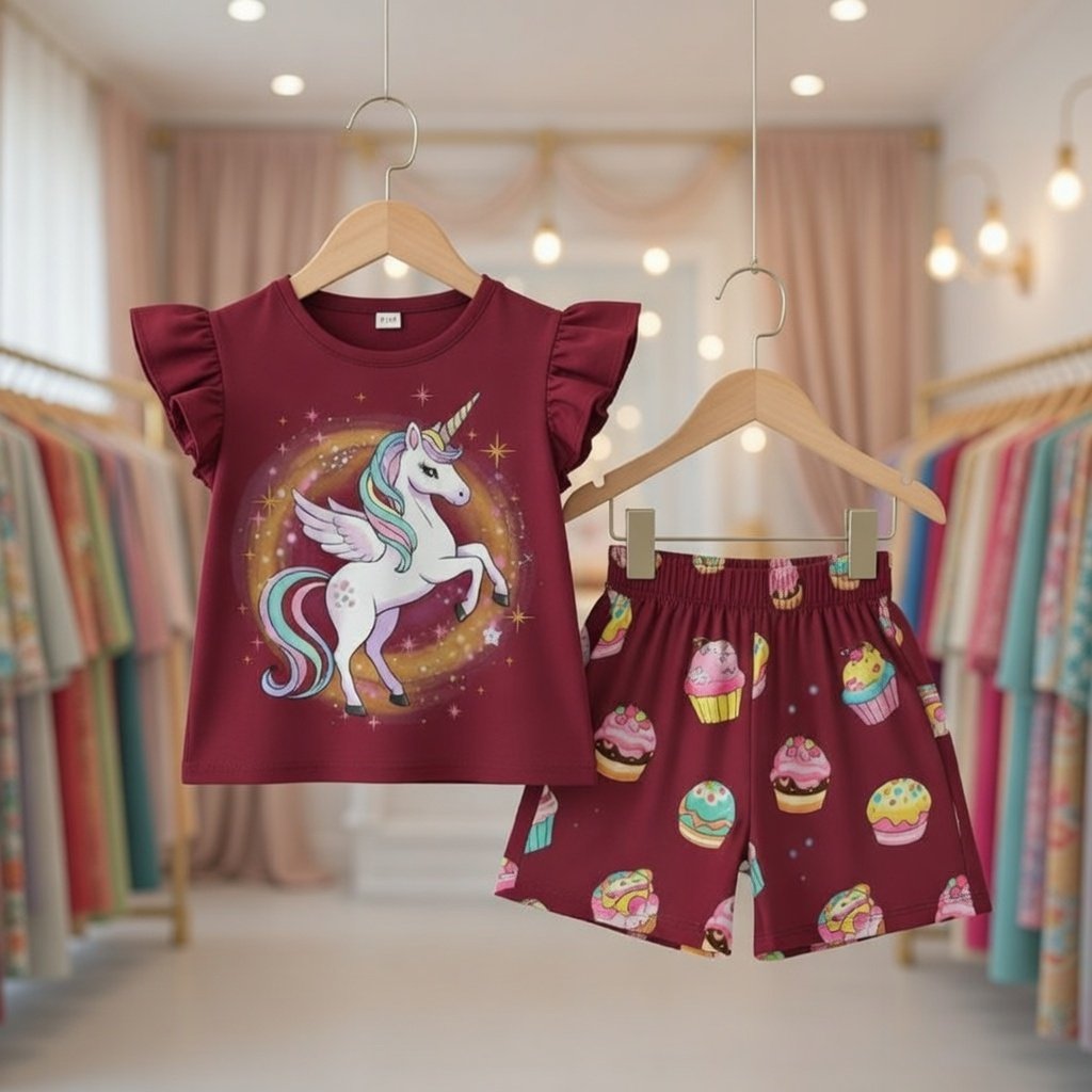 Ultra-Soft 100% Pure Cotton Kids T-Shirt Set – Breathable & Cozy for Everyday Play