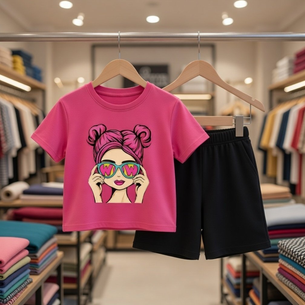 Ultra-Soft 100% Pure Cotton Kids T-Shirt Set – Breathable & Cozy for Everyday Play