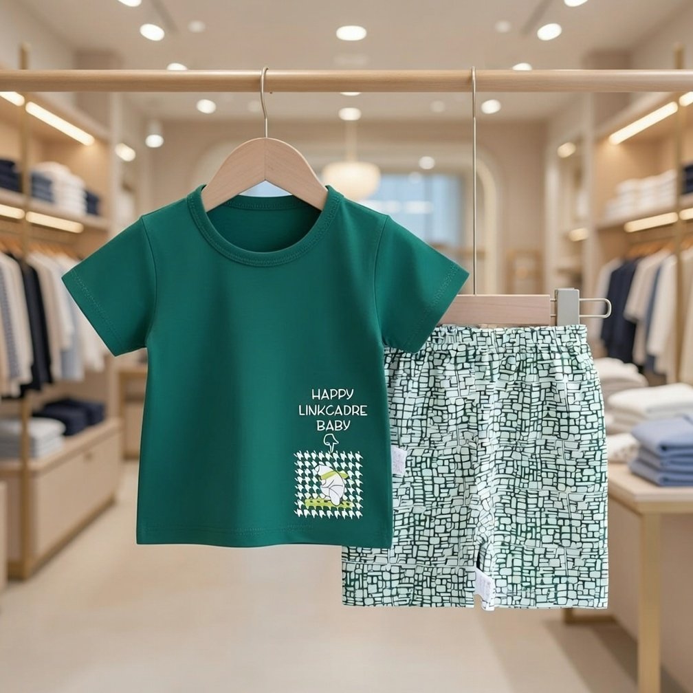 Ultra-Soft 100% Pure Cotton Kids T-Shirt Set – Breathable & Cozy for Everyday Play